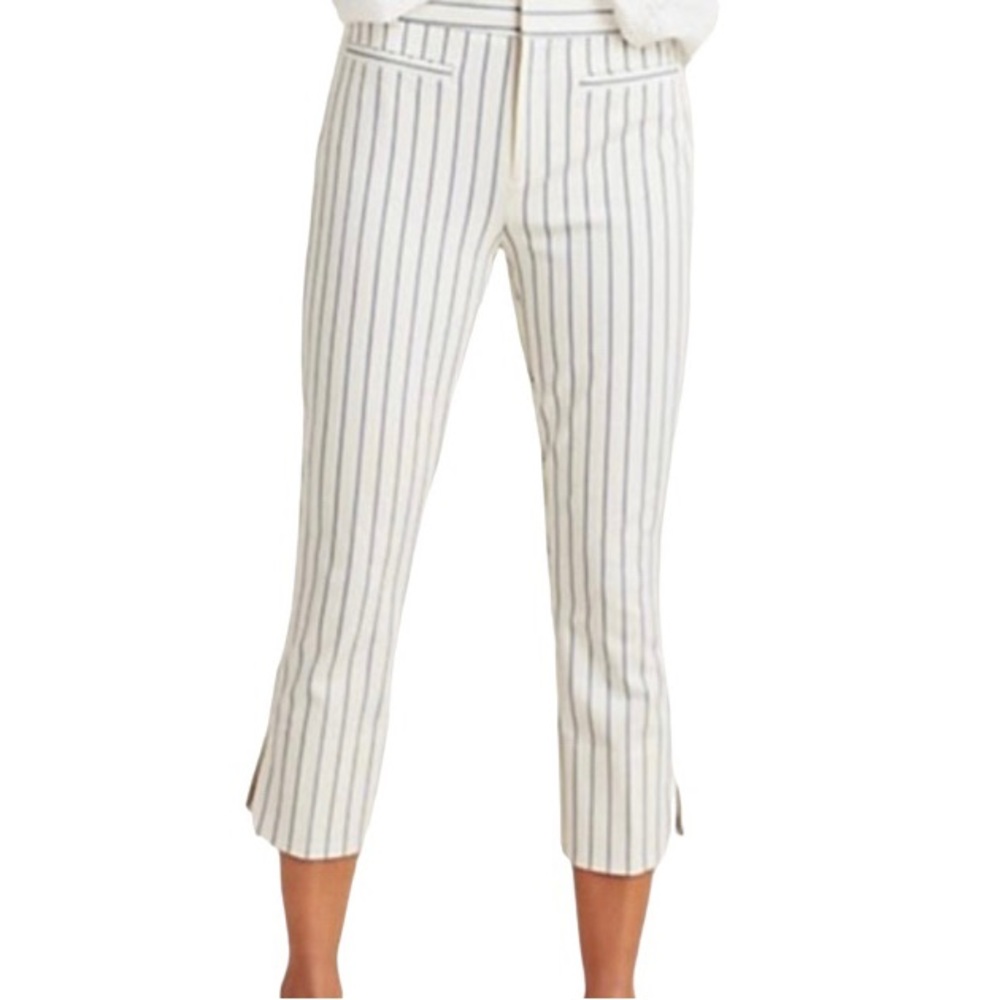 Anthropology The Essential Slim Striped Trouser Ankle Pants Size 2